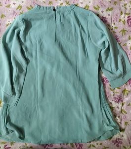Charcoal Sea Green Top