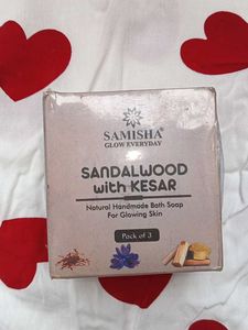 Sandalwood With Kesar Soap(3)🎀(sealed)
