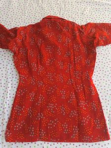 L Size Red Shirt For Women
