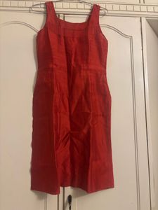 ANOKHI Red Sleeveless Kurta