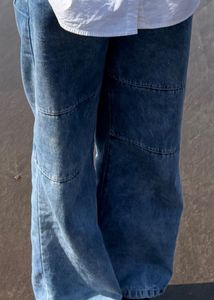 Acid Wash Wide Leg Jeans
