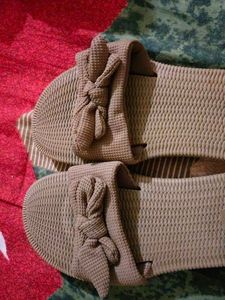 Zudio Bow Detail Beige Slides