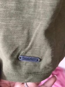 Olive Green Tie-Sleeve Top