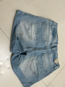 Classic Blue Denim Shorts