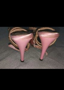 Pink Bow Heels