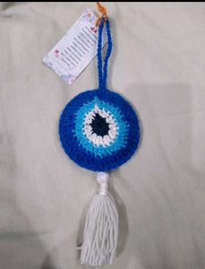 Evil Eye Crochet Wall Hanging