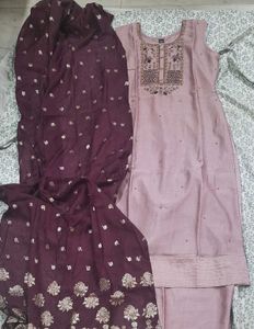 Elegant Lavender Kurta Set