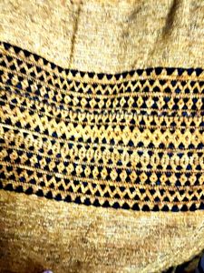 Mustard Colour Velvet Stole