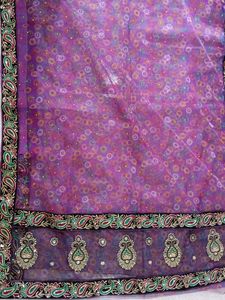 Net Purple Saree 💜