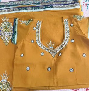 Elegant Embroidered Saree