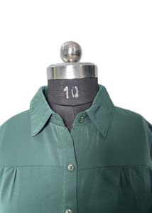 Green Button-Up Shirt