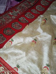 Applique Saree