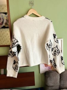 CAT PRINT PULLOVER (adorable)- H&amp;M