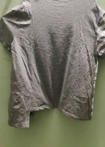 Roaster Grey Printed Women&#39;s Round Neck