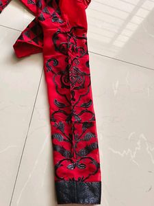 Red Georgette Saree With Blouse
