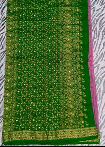 Zardoji Maggam Work Design Saree