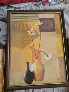 Framed Floral Artwork