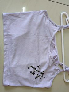 Cute Lavender Crop Top