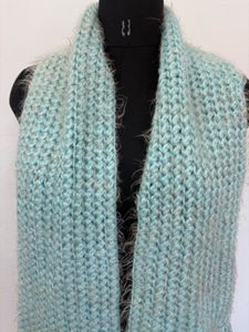 Soft Knit Scarf with Fringe
