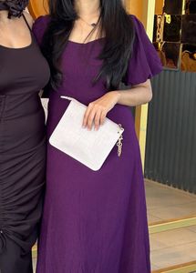 Code By Lifestyle Purple Midi Dress