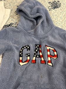 Blue Colour Woollen Hoody