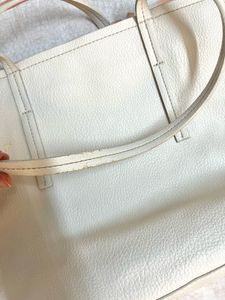 ZARA White Handbag/ Tote Bag