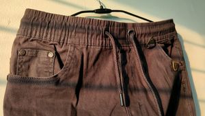 Brown Cargo Joggers