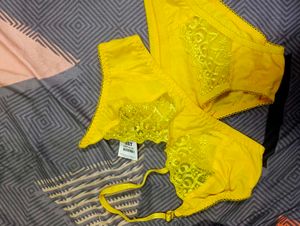 Net Lace Lingerie Set - Size 34 To 40 (Only One)