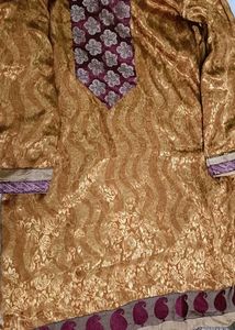 Gold Floral Kameez
