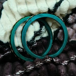 Colorful Lac Bangle Set combo of 3