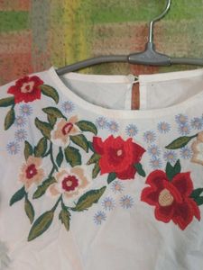 Floral Embroidered Top