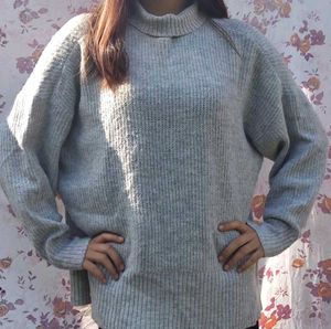 Cozy Grey Turtleneck Sweater