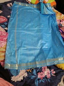 Zari Work Silk Saree With Blouse