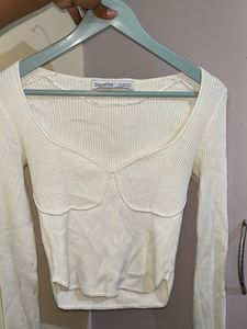 Sweetheart Neckline Bershka Top