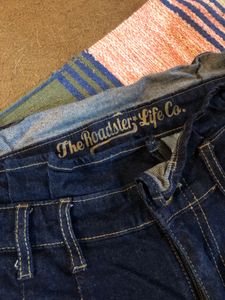 Solid Carrot Fit High Rise Jeans