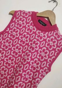 Rose Color Winter Sweater For Girl 8- 9 Year