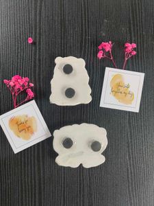 2× Cute Large Dudu Bubu 🤍🤎 Magnets