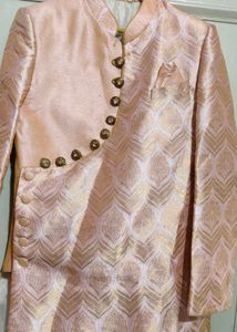 Peach One Side Indo Western