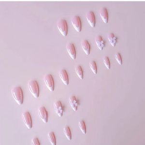 Bow French Tip Press-On Nails