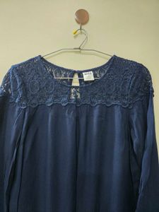 Blue Lace Top