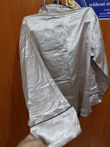 Silky Plum Pajama Top