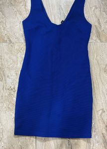 Blue Bodycon Mini Dress
