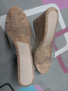 Women Beige Wedges Heels