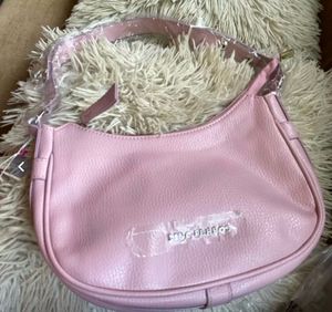 Luxury feel Lavender-pink shoulder bag