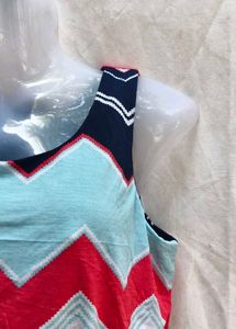 Colorful Chevron Maxi Dress