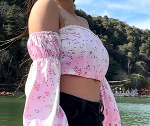 Off Shoulder Pink Barbie Top