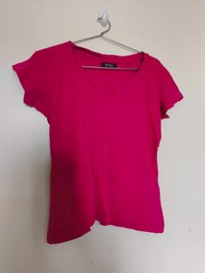 Zuda Pink V-Neck Tee