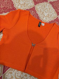 New H&amp;M Butterfly Top