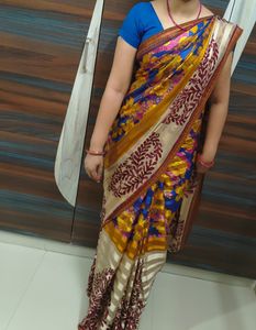 multi colour saree
