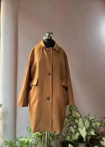 Caramel brown oversized coat